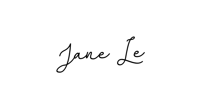 Design your own signature with our free online signature maker. With this signature software, you can create a handwritten (BallpointsItalic-DORy9) signature for name Jane Le. Jane Le signature style 11 images and pictures png