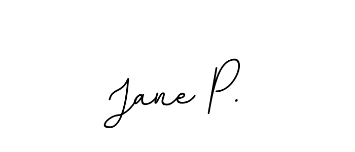 Jane P. stylish signature style. Best Handwritten Sign (BallpointsItalic-DORy9) for my name. Handwritten Signature Collection Ideas for my name Jane P.. Jane P. signature style 11 images and pictures png