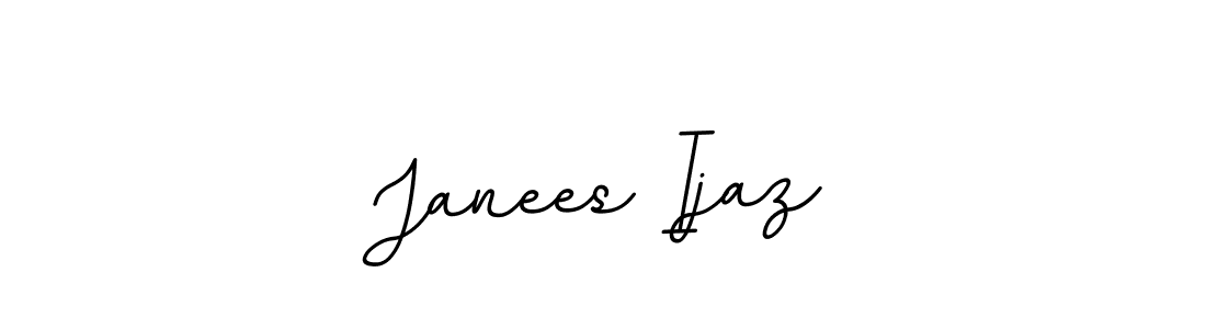 if you are searching for the best signature style for your name Janees Ijaz. so please give up your signature search. here we have designed multiple signature styles  using BallpointsItalic-DORy9. Janees Ijaz signature style 11 images and pictures png