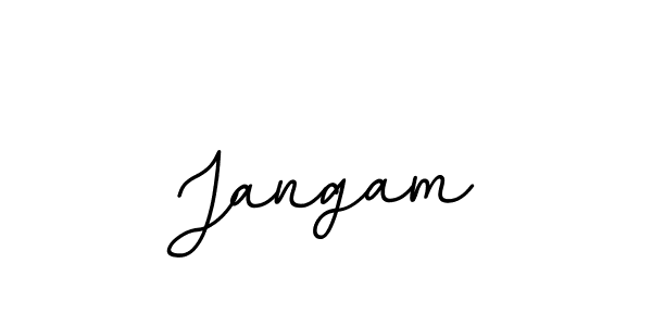 Design your own signature with our free online signature maker. With this signature software, you can create a handwritten (BallpointsItalic-DORy9) signature for name Jangam. Jangam signature style 11 images and pictures png