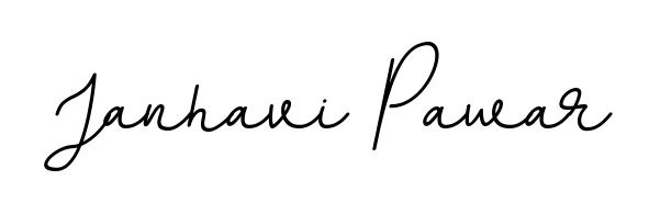 Create your official email sign-off with Janhavi Pawar name in BallpointsItalic-DORy9 style. Crisp, clean, and perfectly legible across all screens. Janhavi Pawar signature style 11 images and pictures png