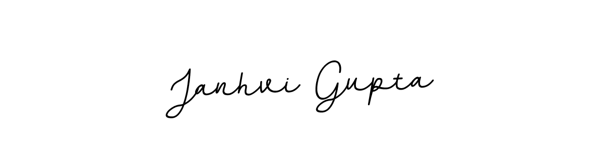 Make a beautiful signature design for name Janhvi Gupta. With this signature (BallpointsItalic-DORy9) style, you can create a handwritten signature for free. Janhvi Gupta signature style 11 images and pictures png