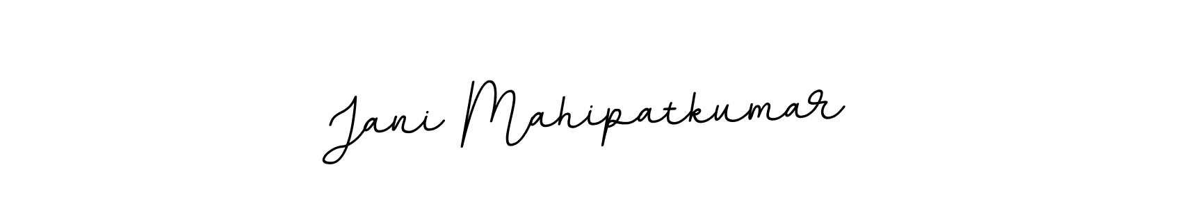 The best way (BallpointsItalic-DORy9) to make a short signature is to pick only two or three words in your name. The name Jani Mahipatkumar include a total of six letters. For converting this name. Jani Mahipatkumar signature style 11 images and pictures png