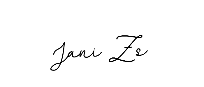 Design your own signature with our free online signature maker. With this signature software, you can create a handwritten (BallpointsItalic-DORy9) signature for name Jani Zs. Jani Zs signature style 11 images and pictures png