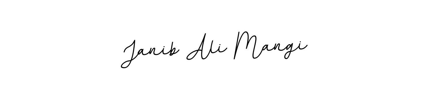 Janib Ali Mangi stylish signature style. Best Handwritten Sign (BallpointsItalic-DORy9) for my name. Handwritten Signature Collection Ideas for my name Janib Ali Mangi. Janib Ali Mangi signature style 11 images and pictures png