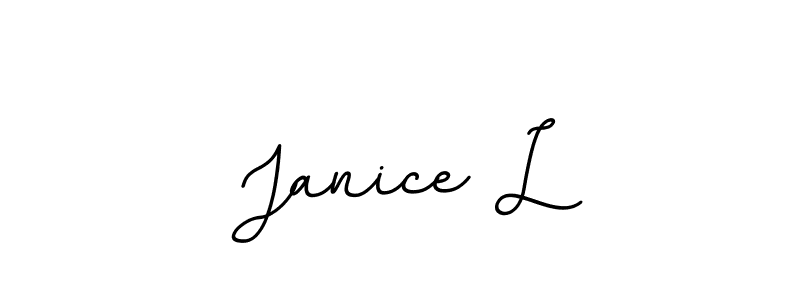 You should practise on your own different ways (BallpointsItalic-DORy9) to write your name (Janice L) in signature. don't let someone else do it for you. Janice L signature style 11 images and pictures png