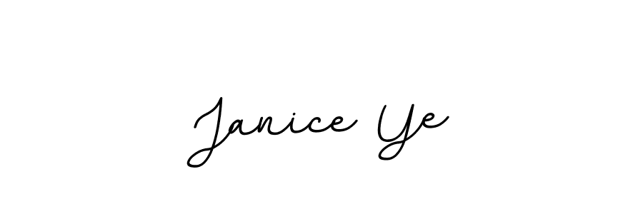 Create a beautiful signature design for name Janice Ye. With this signature (BallpointsItalic-DORy9) fonts, you can make a handwritten signature for free. Janice Ye signature style 11 images and pictures png
