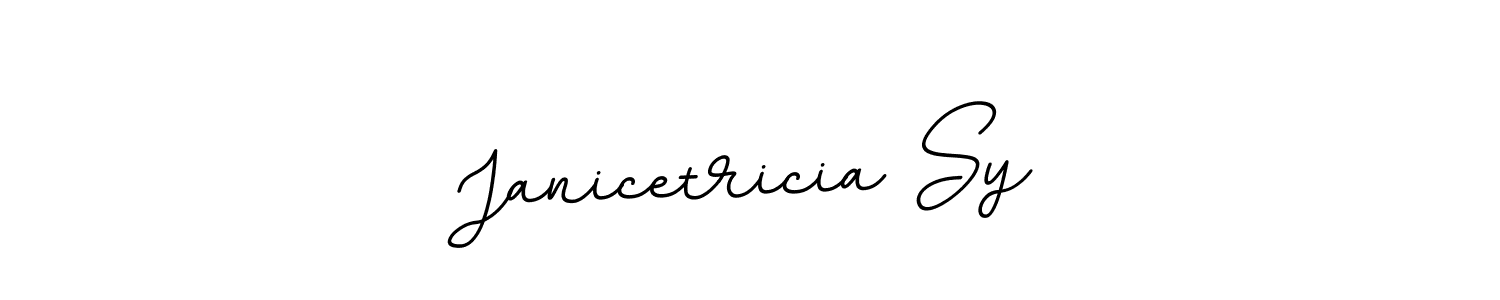 Create a beautiful signature design for name Janicetricia Sy. With this signature (BallpointsItalic-DORy9) fonts, you can make a handwritten signature for free. Janicetricia Sy signature style 11 images and pictures png