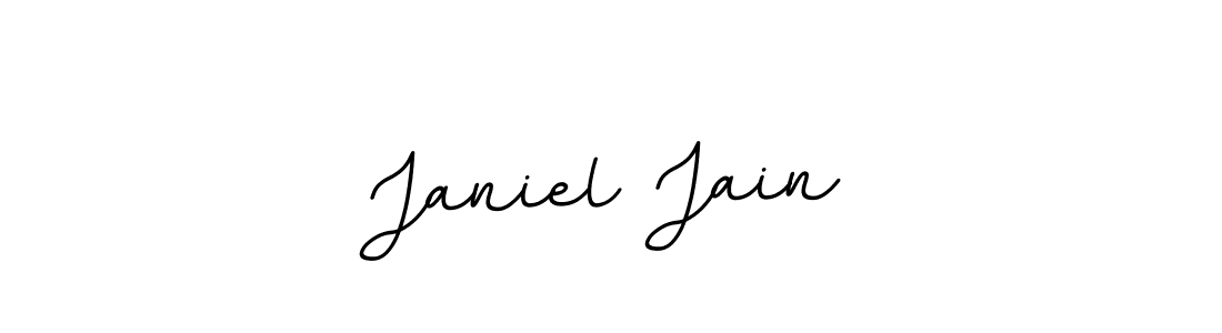 Make a beautiful signature design for name Janiel Jain. With this signature (BallpointsItalic-DORy9) style, you can create a handwritten signature for free. Janiel Jain signature style 11 images and pictures png