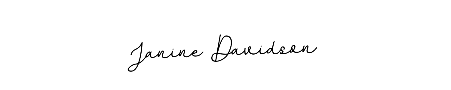 Create a beautiful signature design for name Janine Davidson. With this signature (BallpointsItalic-DORy9) fonts, you can make a handwritten signature for free. Janine Davidson signature style 11 images and pictures png