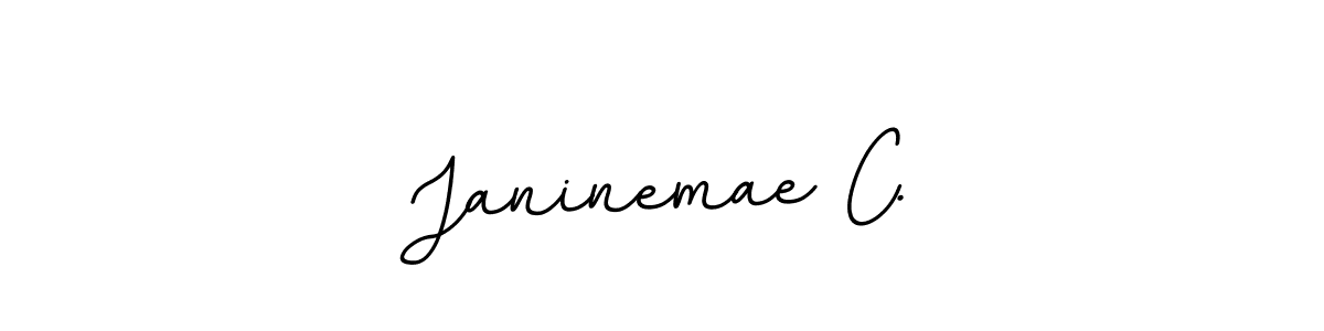 Create a beautiful signature design for name Janinemae C.. With this signature (BallpointsItalic-DORy9) fonts, you can make a handwritten signature for free. Janinemae C. signature style 11 images and pictures png