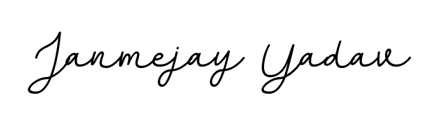 Quickly download Janmejay Yadav name signature in high-resolution PNG using BallpointsItalic-DORy9 style. Ready to insert into PDFs and online applications. Janmejay Yadav signature style 11 images and pictures png