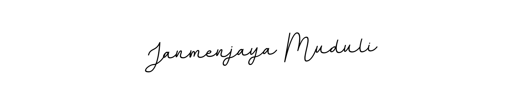 Design your own signature with our free online signature maker. With this signature software, you can create a handwritten (BallpointsItalic-DORy9) signature for name Janmenjaya Muduli. Janmenjaya Muduli signature style 11 images and pictures png