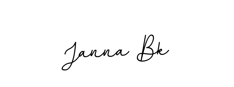 Janna Bk stylish signature style. Best Handwritten Sign (BallpointsItalic-DORy9) for my name. Handwritten Signature Collection Ideas for my name Janna Bk. Janna Bk signature style 11 images and pictures png