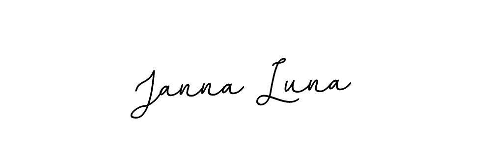 Design your own signature with our free online signature maker. With this signature software, you can create a handwritten (BallpointsItalic-DORy9) signature for name Janna Luna. Janna Luna signature style 11 images and pictures png