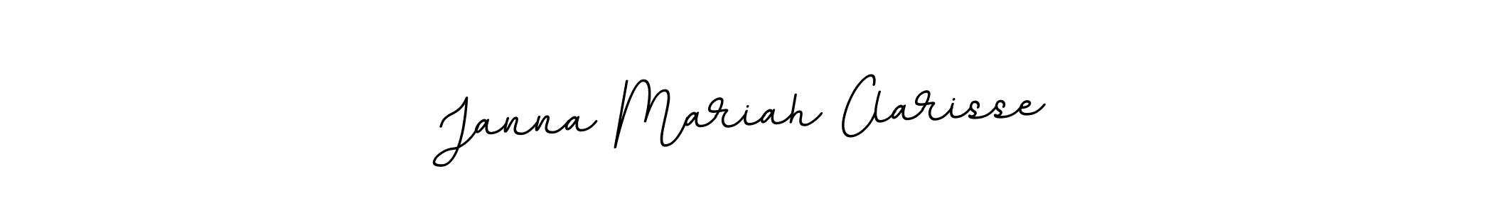 Make a beautiful signature design for name Janna Mariah Clarisse. With this signature (BallpointsItalic-DORy9) style, you can create a handwritten signature for free. Janna Mariah Clarisse signature style 11 images and pictures png