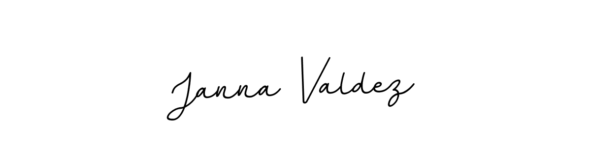 Make a beautiful signature design for name Janna Valdez. With this signature (BallpointsItalic-DORy9) style, you can create a handwritten signature for free. Janna Valdez signature style 11 images and pictures png