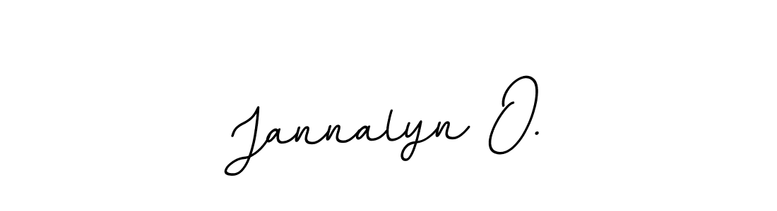 Use a signature maker to create a handwritten signature online. With this signature software, you can design (BallpointsItalic-DORy9) your own signature for name Jannalyn O.. Jannalyn O. signature style 11 images and pictures png