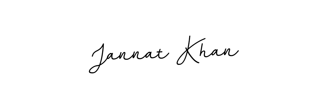 Make a beautiful signature design for name Jannat Khan. With this signature (BallpointsItalic-DORy9) style, you can create a handwritten signature for free. Jannat Khan signature style 11 images and pictures png