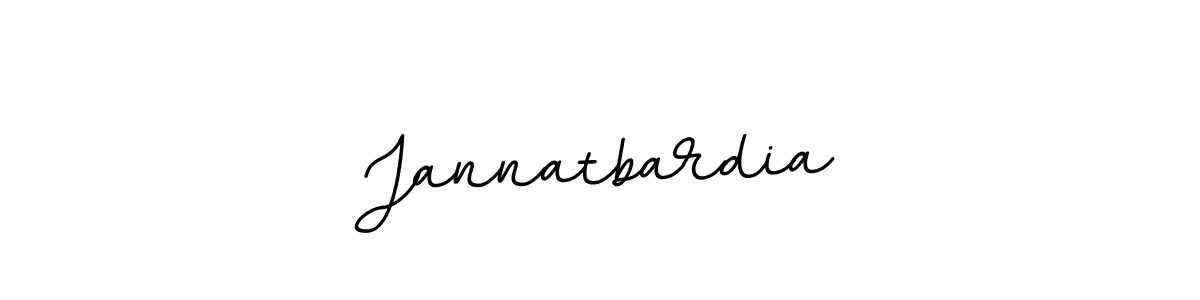 Design your own signature with our free online signature maker. With this signature software, you can create a handwritten (BallpointsItalic-DORy9) signature for name Jannatbardia. Jannatbardia signature style 11 images and pictures png