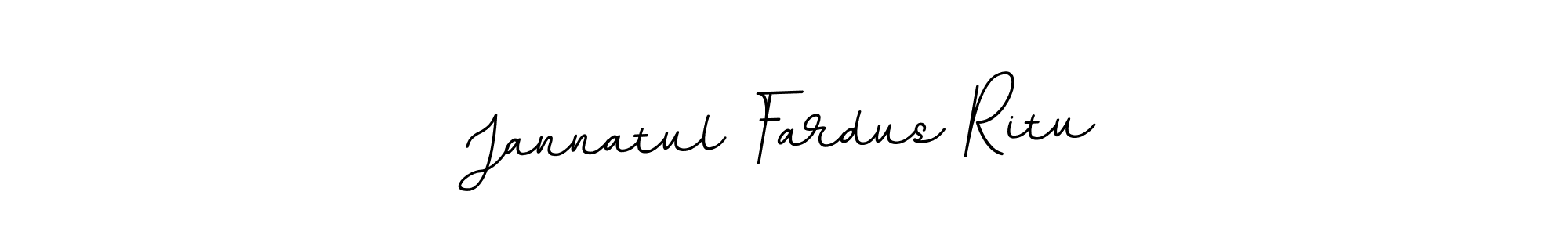 Design your own signature with our free online signature maker. With this signature software, you can create a handwritten (BallpointsItalic-DORy9) signature for name Jannatul Fardus Ritu. Jannatul Fardus Ritu signature style 11 images and pictures png