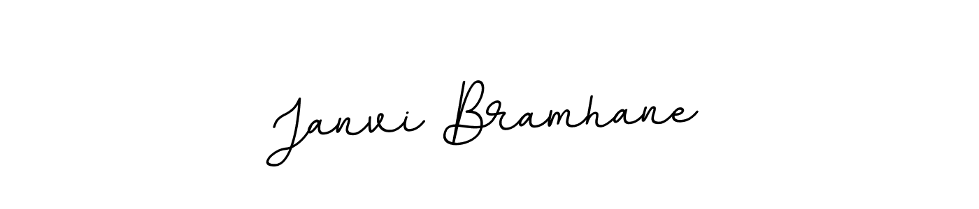 Design your own signature with our free online signature maker. With this signature software, you can create a handwritten (BallpointsItalic-DORy9) signature for name Janvi Bramhane. Janvi Bramhane signature style 11 images and pictures png