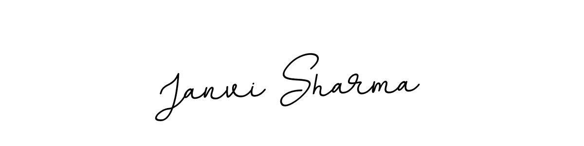 This is the best signature style for the Janvi Sharma name. Also you like these signature font (BallpointsItalic-DORy9). Mix name signature. Janvi Sharma signature style 11 images and pictures png