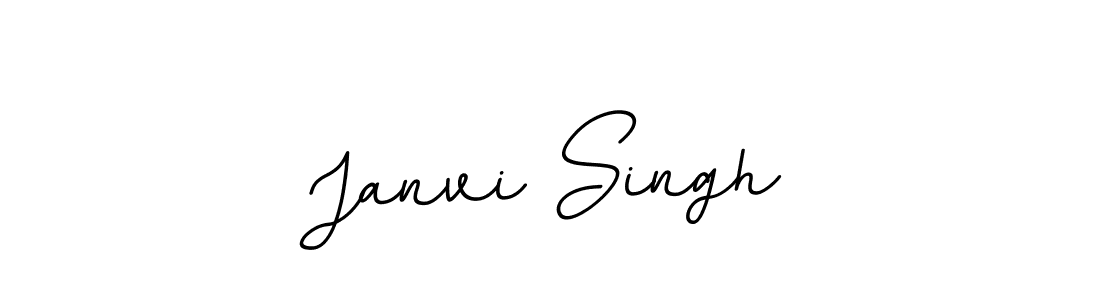 Design your own signature with our free online signature maker. With this signature software, you can create a handwritten (BallpointsItalic-DORy9) signature for name Janvi Singh. Janvi Singh signature style 11 images and pictures png