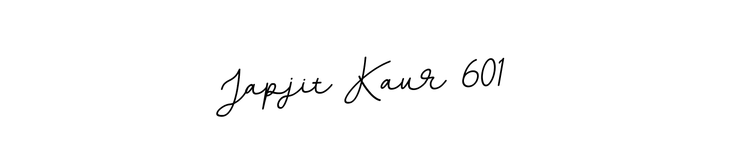 How to make Japjit Kaur 601 name signature. Use BallpointsItalic-DORy9 style for creating short signs online. This is the latest handwritten sign. Japjit Kaur 601 signature style 11 images and pictures png