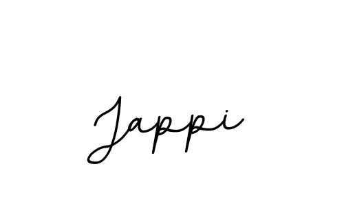 Design your own signature with our free online signature maker. With this signature software, you can create a handwritten (BallpointsItalic-DORy9) signature for name Jappi. Jappi signature style 11 images and pictures png