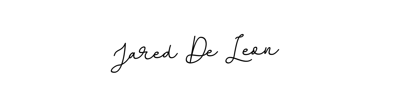 Use a signature maker to create a handwritten signature online. With this signature software, you can design (BallpointsItalic-DORy9) your own signature for name Jared De Leon. Jared De Leon signature style 11 images and pictures png