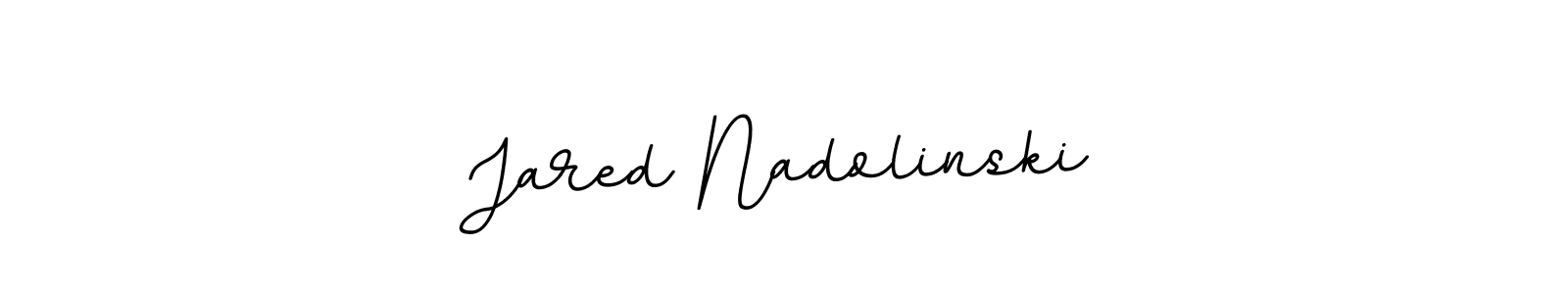 Make a beautiful signature design for name Jared Nadolinski. With this signature (BallpointsItalic-DORy9) style, you can create a handwritten signature for free. Jared Nadolinski signature style 11 images and pictures png