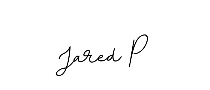 Jared P stylish signature style. Best Handwritten Sign (BallpointsItalic-DORy9) for my name. Handwritten Signature Collection Ideas for my name Jared P. Jared P signature style 11 images and pictures png