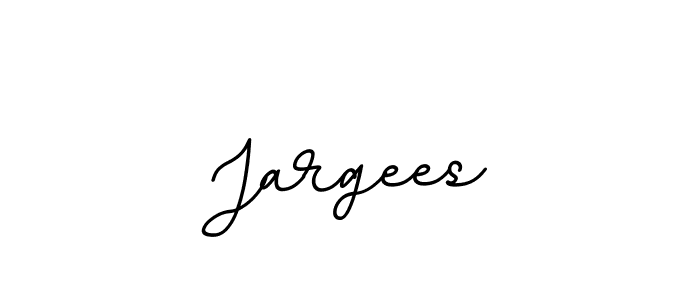 Design your own signature with our free online signature maker. With this signature software, you can create a handwritten (BallpointsItalic-DORy9) signature for name Jargees. Jargees signature style 11 images and pictures png