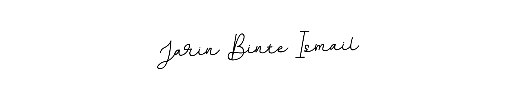 How to make Jarin Binte Ismail name signature. Use BallpointsItalic-DORy9 style for creating short signs online. This is the latest handwritten sign. Jarin Binte Ismail signature style 11 images and pictures png