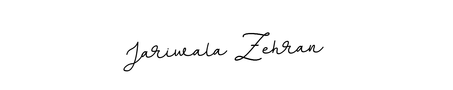 Use a signature maker to create a handwritten signature online. With this signature software, you can design (BallpointsItalic-DORy9) your own signature for name Jariwala Zehran. Jariwala Zehran signature style 11 images and pictures png