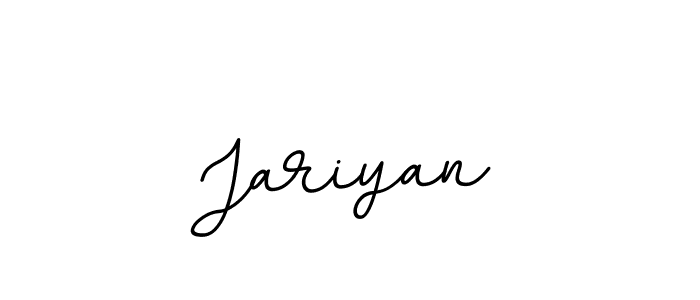 Design your own signature with our free online signature maker. With this signature software, you can create a handwritten (BallpointsItalic-DORy9) signature for name Jariyan. Jariyan signature style 11 images and pictures png