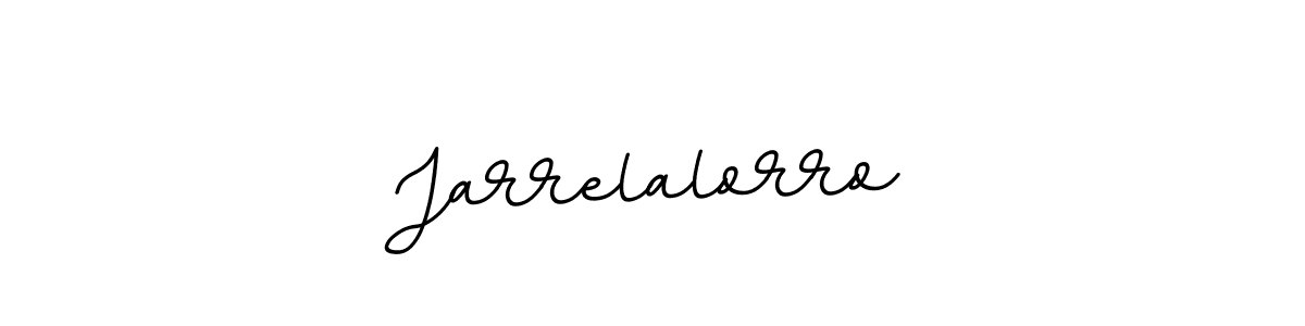 if you are searching for the best signature style for your name Jarrelalorro. so please give up your signature search. here we have designed multiple signature styles  using BallpointsItalic-DORy9. Jarrelalorro signature style 11 images and pictures png