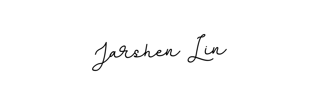 Use a signature maker to create a handwritten signature online. With this signature software, you can design (BallpointsItalic-DORy9) your own signature for name Jarshen Lin. Jarshen Lin signature style 11 images and pictures png