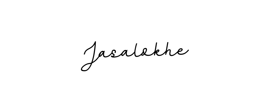 Make a beautiful signature design for name Jasalokhe. With this signature (BallpointsItalic-DORy9) style, you can create a handwritten signature for free. Jasalokhe signature style 11 images and pictures png