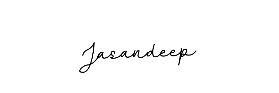 The best way (BallpointsItalic-DORy9) to make a short signature is to pick only two or three words in your name. The name Jasandeep include a total of six letters. For converting this name. Jasandeep signature style 11 images and pictures png