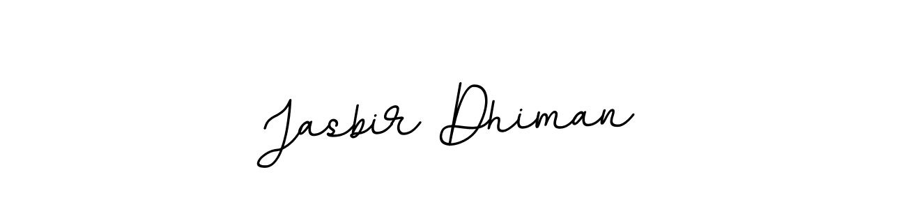 How to make Jasbir Dhiman name signature. Use BallpointsItalic-DORy9 style for creating short signs online. This is the latest handwritten sign. Jasbir Dhiman signature style 11 images and pictures png