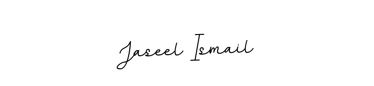 Make a beautiful signature design for name Jaseel Ismail. With this signature (BallpointsItalic-DORy9) style, you can create a handwritten signature for free. Jaseel Ismail signature style 11 images and pictures png