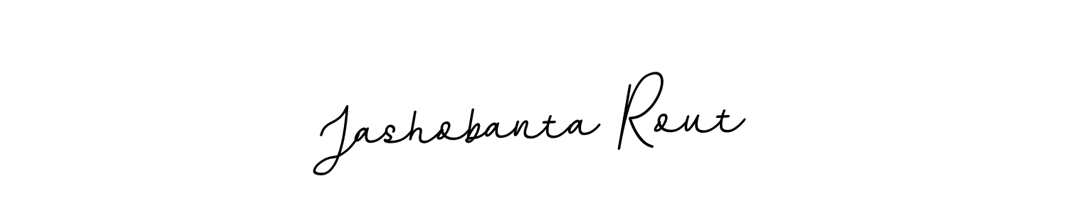 You should practise on your own different ways (BallpointsItalic-DORy9) to write your name (Jashobanta Rout) in signature. don't let someone else do it for you. Jashobanta Rout signature style 11 images and pictures png