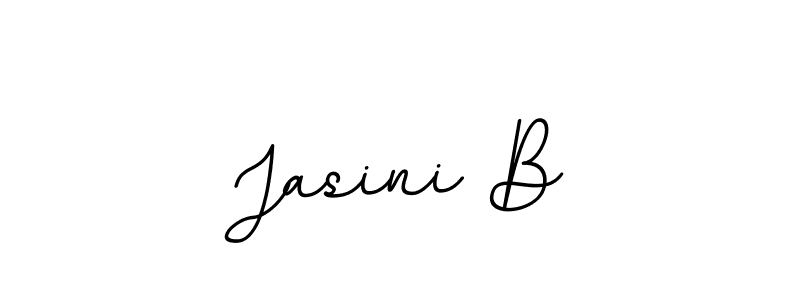 Make a beautiful signature design for name Jasini B. With this signature (BallpointsItalic-DORy9) style, you can create a handwritten signature for free. Jasini B signature style 11 images and pictures png