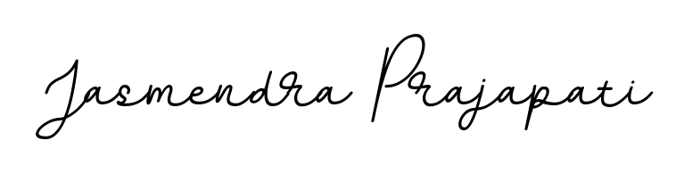 The BallpointsItalic-DORy9 font transforms the name Jasmendra Prajapati into an executive sign with sharp precision and distinguished character. Jasmendra Prajapati signature style 11 images and pictures png