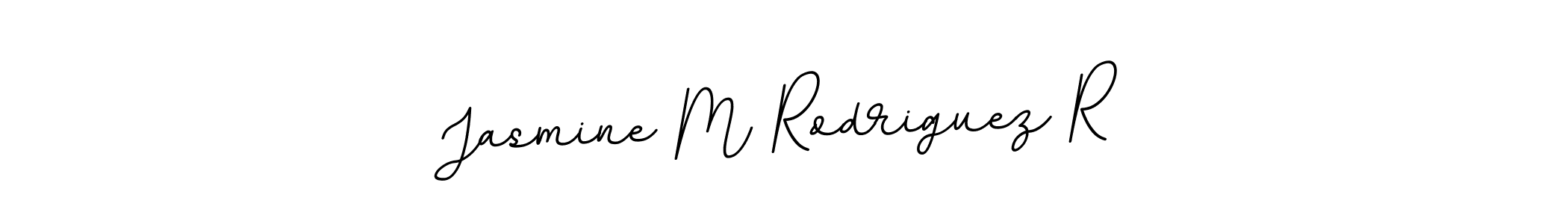 Make a beautiful signature design for name Jasmine M Rodriguez R. With this signature (BallpointsItalic-DORy9) style, you can create a handwritten signature for free. Jasmine M Rodriguez R signature style 11 images and pictures png