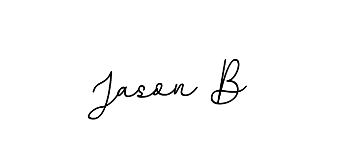 Design your own signature with our free online signature maker. With this signature software, you can create a handwritten (BallpointsItalic-DORy9) signature for name Jason B. Jason B signature style 11 images and pictures png