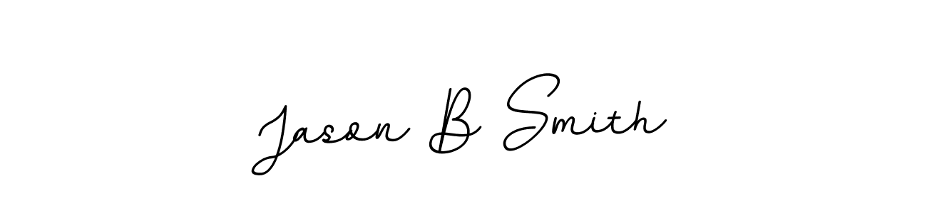 This is the best signature style for the Jason B Smith name. Also you like these signature font (BallpointsItalic-DORy9). Mix name signature. Jason B Smith signature style 11 images and pictures png