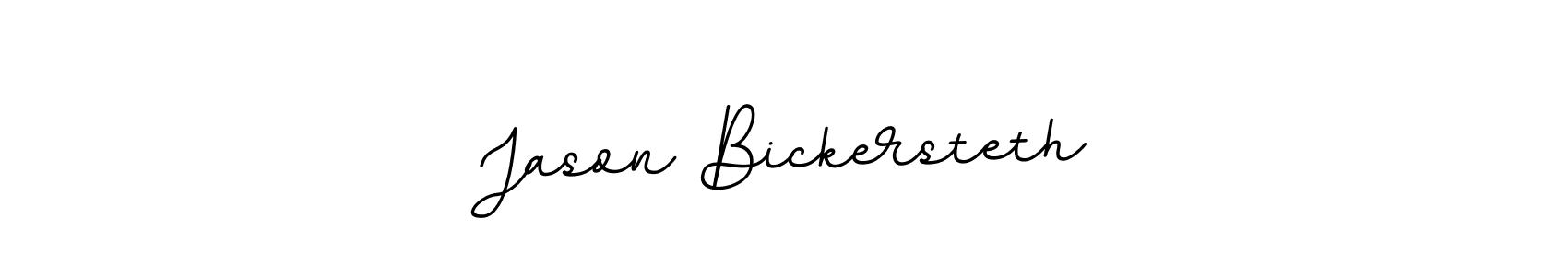 How to make Jason Bickersteth name signature. Use BallpointsItalic-DORy9 style for creating short signs online. This is the latest handwritten sign. Jason Bickersteth signature style 11 images and pictures png